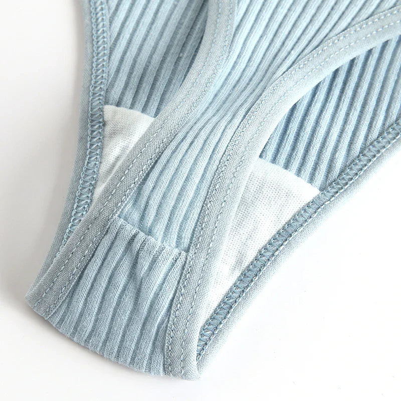 StripeAir™ 4PCS Soft Cotton G‑String Set