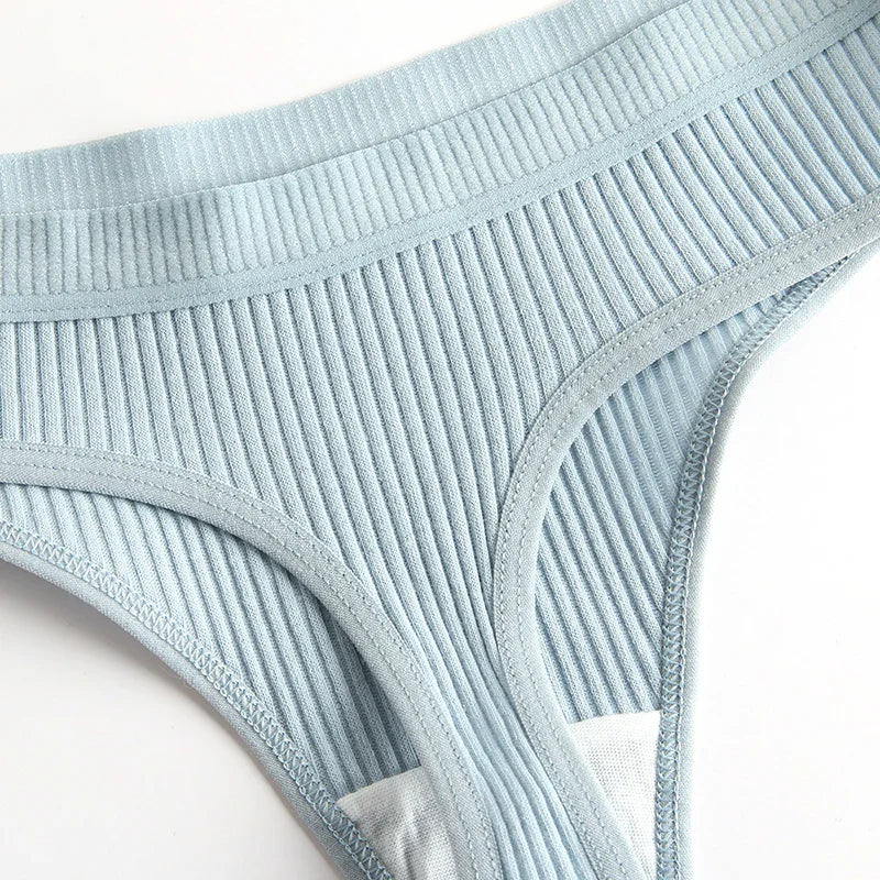 StripeAir™ 4PCS Soft Cotton G‑String Set